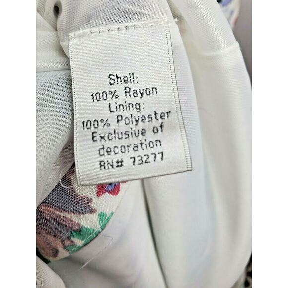 Lauren Conrad Womens Dress Size 10 L Easter Spring Floral A-line Hi-Low Midi - Picture 11 of 12